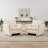 Oversized Chenille Fabric Accent Chair (Set of 2, BEIGE）-1011770133
