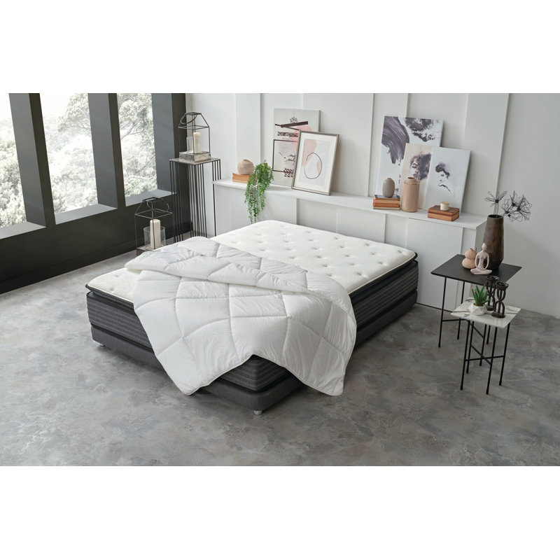 Anti-Stress Quilt All Season Polyester Down Alternative Comforter, Twin