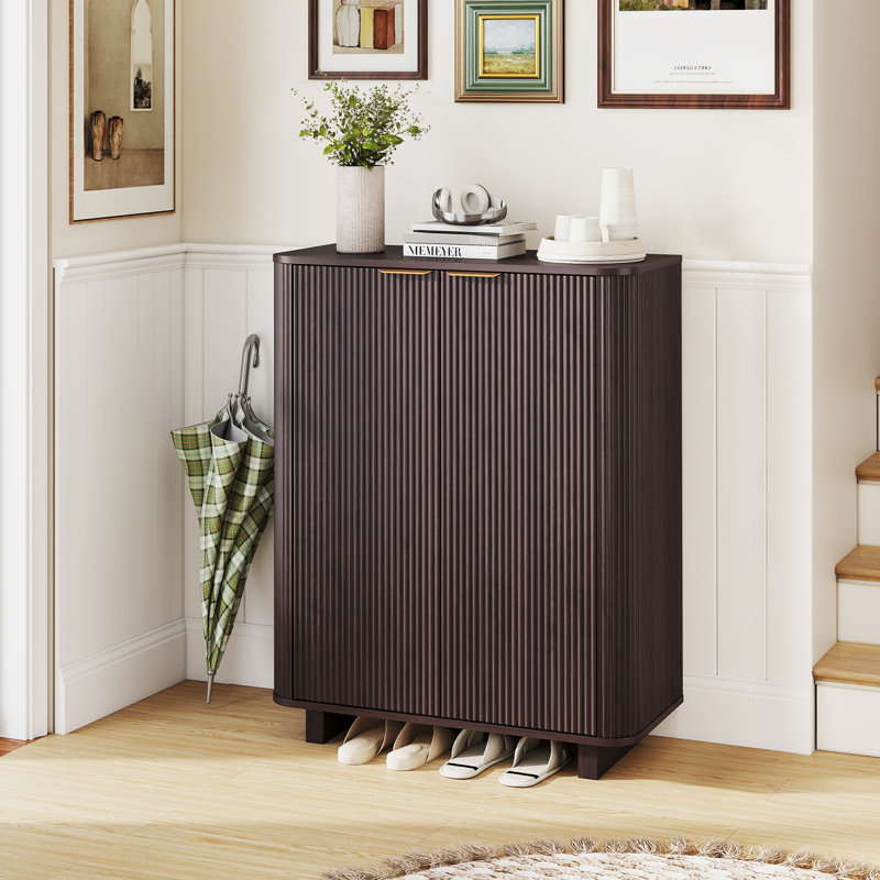 Armoire à chaussures 31,5 "à 5 niveaux, Noir