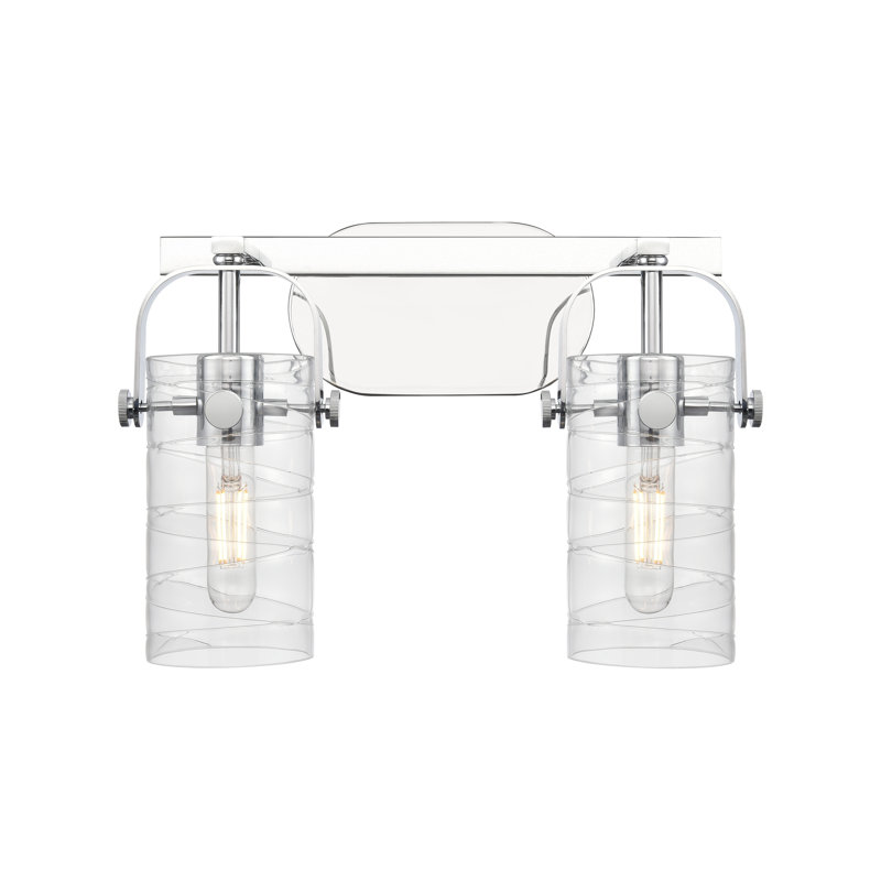 Éclairage pour meuble-lavabo mural 7 po Smethport, H 7 po x l 3,88 po x P 3,88 po, Tourbillon déco, Chrome poli