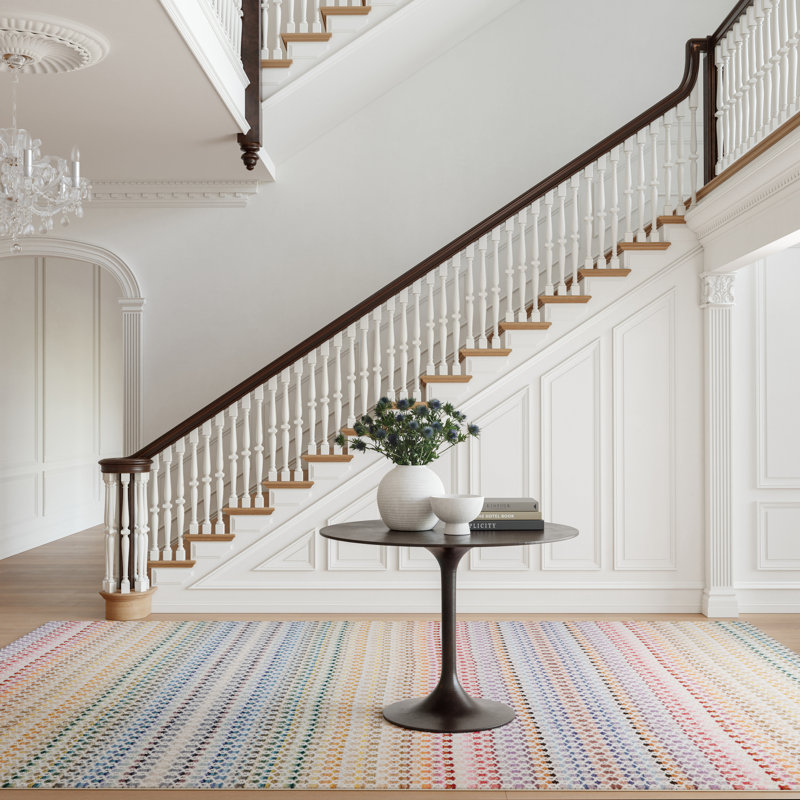 Poppy Machine Washable Rug, Rectangle 4' x 6'