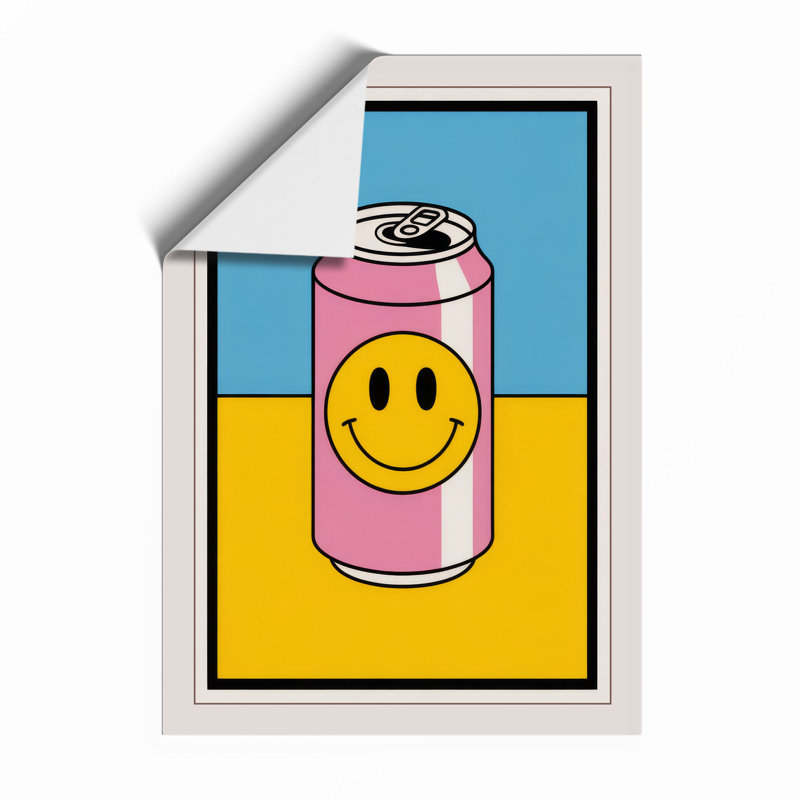 Smiling Can Pop Art - Print, Unframed, A3 - 42.0 x 29.7 cm