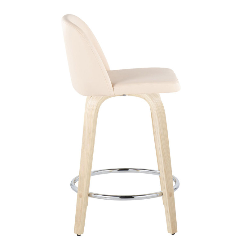 Swivel Upholstered Counter Stool