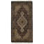 Tapis brun en coton / laine Olger Oriental Handmade Rectangle 3 pi x 5 pi