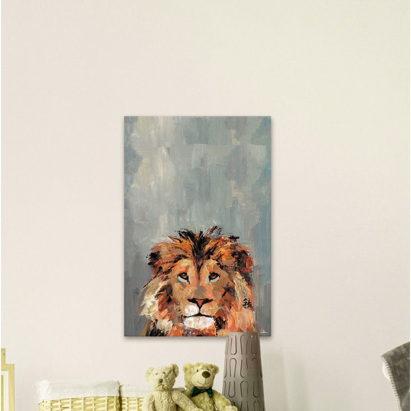 Hola León Wrapped Canvas Painting, 91cm H x 61cm W x 3.81cm D