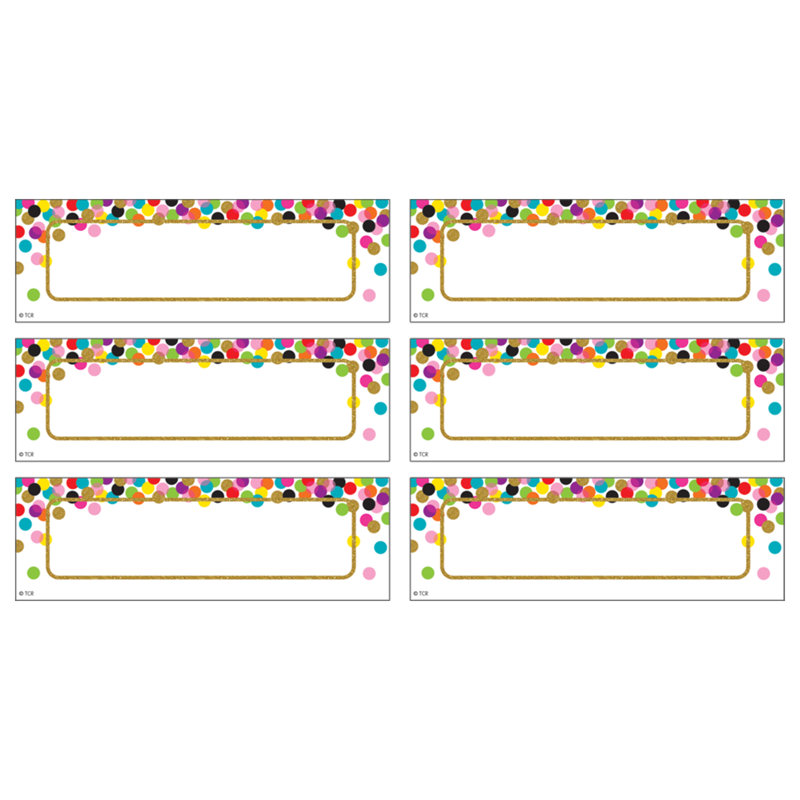 Étiquettes de confettis magnétiques