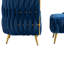 Chaise d'appoint avec fauteuil repose-pieds capitonné-341594810