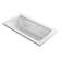 Archer® Alcove Whirlpool with Bask Heated Surface, Tile Flange and Left-Hand Drain