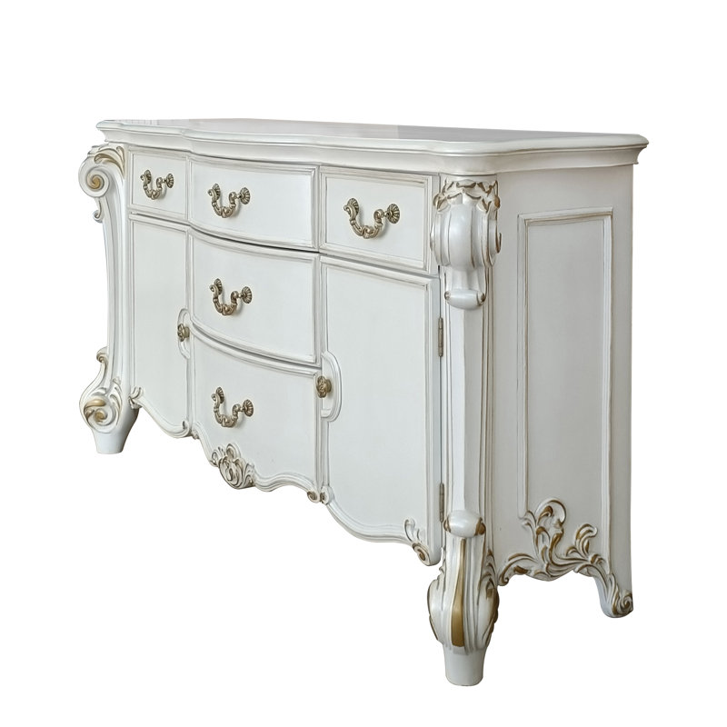Commode combinée 5 tiroirs H 71 po Haskard
