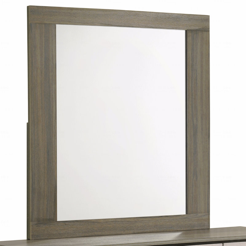 Miroir d'appoint moderne avec cadre en bois