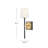 Osie Single Light Wall Sconce with Hand-Blown Etched Opal Glass Shade