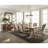 Fremont Brown Trestle Rectangular Dining Table