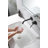 Weshi Matte Black Wall Mount Single Handle Bathroom Basin Faucet, Curved Spout Vanity Sink Tap with Concealed Rough-in Valve & Long-Life Ceramic Cartridge-120985690