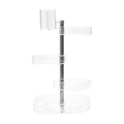 Bricen Plastic 7 Compartment Makeup Organizer