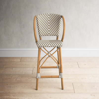 Clint Counter Stool with Solid Wood Frame