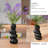 Ceramic Flower Vase For Home Decor - Handcrafted Cobblestone Shape Vase Centerpiece For Wedding, Decor，home Decor Living Room, Home, Office, Centerpiece,table (black Vase)