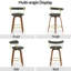 Tabourets de bar pivotants en similicuir (ensemble de 2)-315472557
