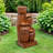 Wakiyan 28.7" 4-Tier Outdoor Solar Water Fountain With LED Lights-1922413402