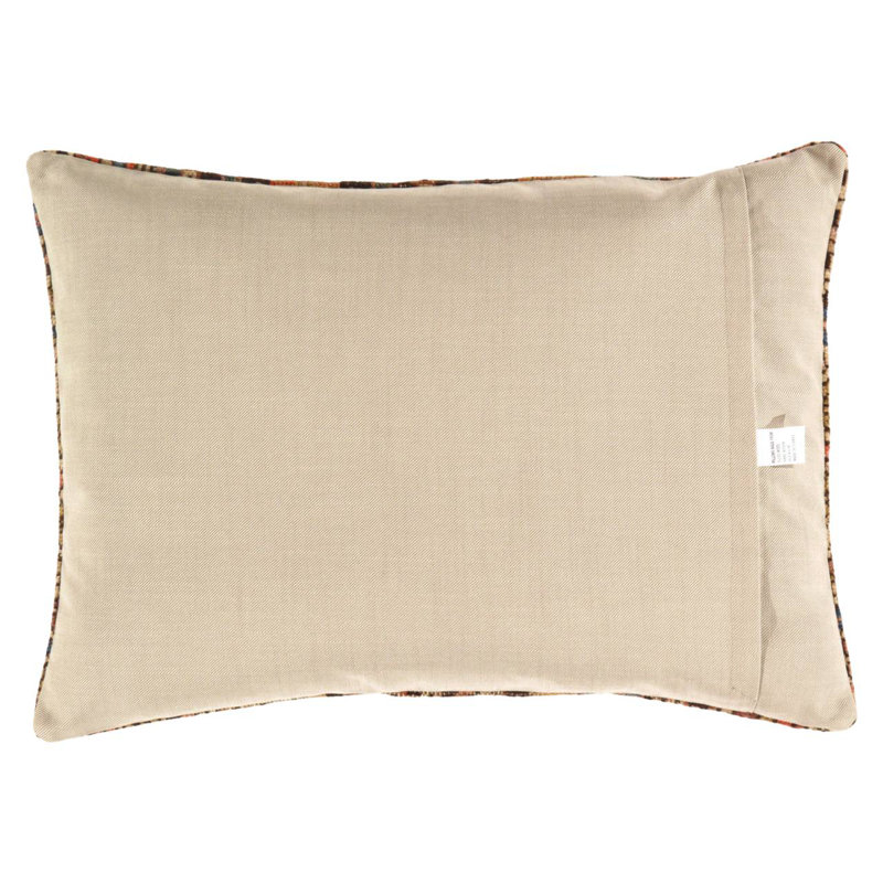 Coussin décoratif kilim turc 20 po x 27 po, H 19 po x l 27 po, Brun / olive / rouille