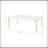 White & Gold Finish Coffee Table