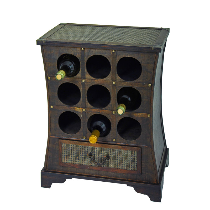 Christa Floor Wine Bottle Rack in Brown
