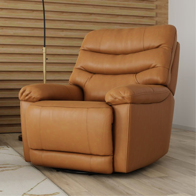 Global Home Swivel Glider Recliner With Manual Footrest