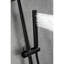 Douche à main noir mat avec boyau de 59 pouces, barre coulissante de 28 pouces et barre de boyau d'arrosage réglable en hauteur