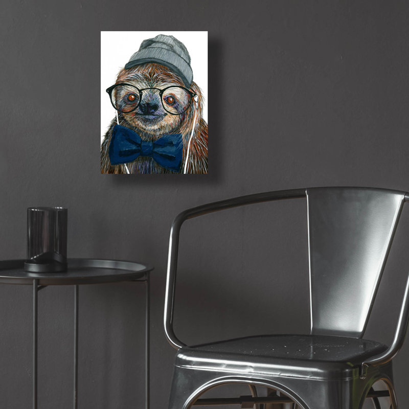 «Hipster Sloth» par Melissa Symons, H 16 po x l 12 po