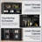 Multifunctional Bar Cabinet, Coffee Bar Cabinet With Led Light Strip, Microwave Cabinet With Glass Doors, Modern Kitchen Storage Organizer, For Living Room, Kitchen, And Dining Room