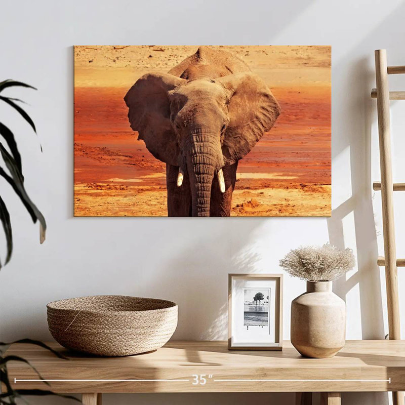 African Desert Elephant, 16" H x 24" W