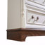Commode 10 tiroirs pour chambre à coucher avec base en bois et garniture montante, commode rustique en bois, commode de rangement