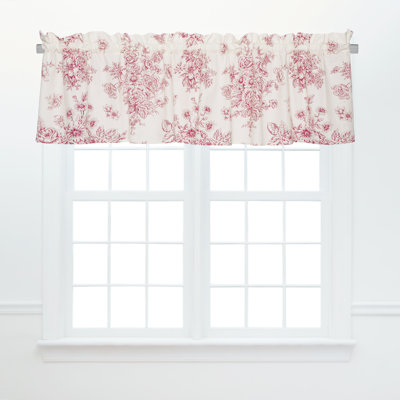 Ensemble de 2 cantonnières Nelly Red Toile