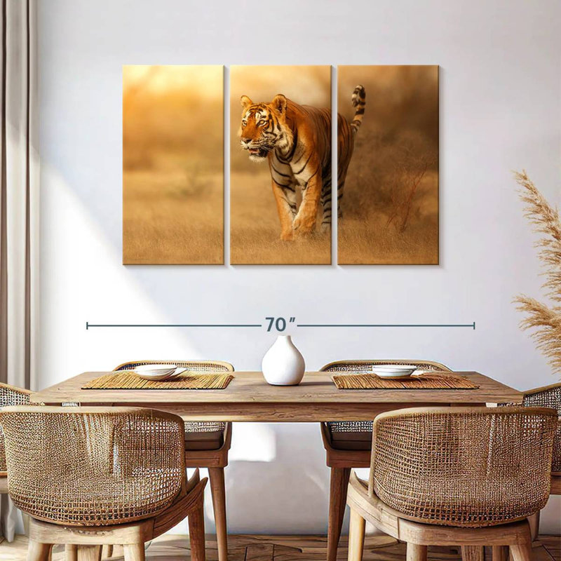 Hunting Tiger, 36" H x 57" W