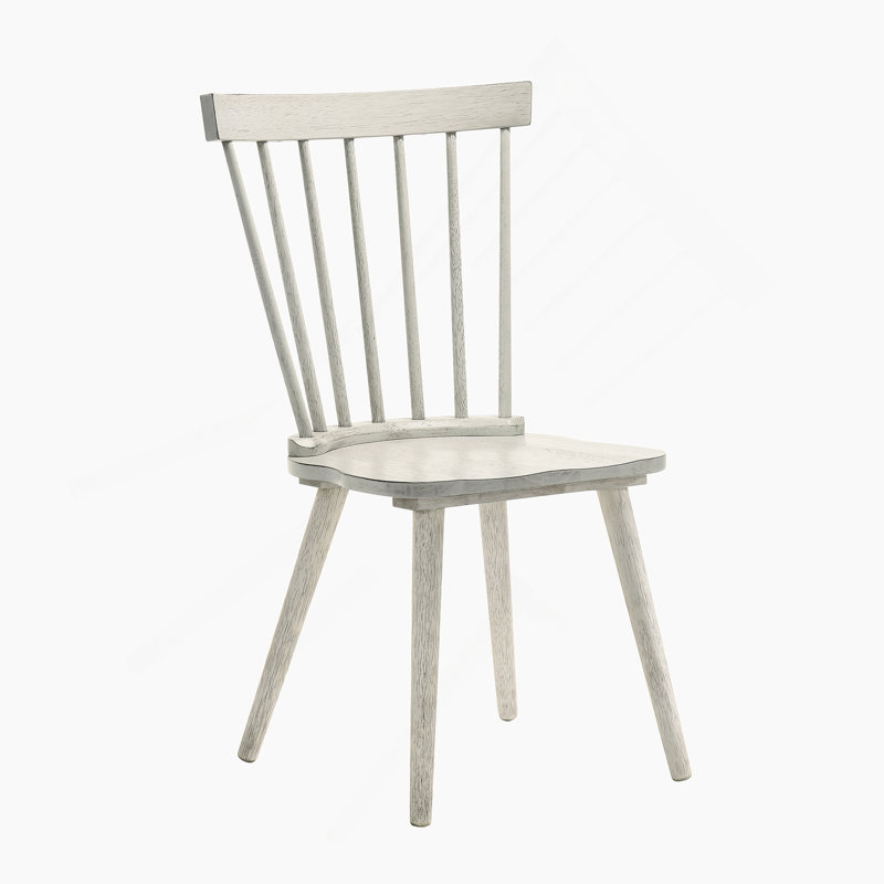 Ensemble de 2 pièces pour chaise de salle à manger rustique moderne de style campagnard au design rétro, facile à assembler