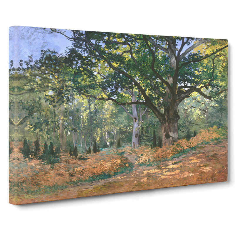 The Bodmer Oak Tree by Claude Monet - Wrapped Canvas, 35cm H x 50cm W x 3cm D