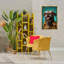 «Fashion Dog Friend», toile flottante encadrée dorée par Roozbeh Bahramali-2026785498-2026785501