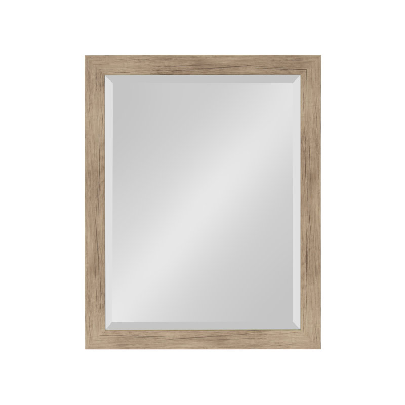 Miroir décoratif Brucie, Brun rustique, 31,25 po x 25 po