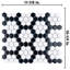 Carreau de mosaïque mural en porcelaine de 10 po 1/4 po x 11-7 / 8 po Metro White