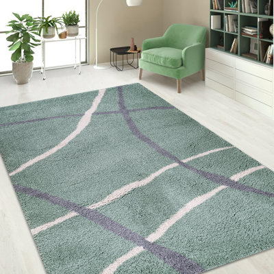 Zenas Rectangle Abstract Area Rug