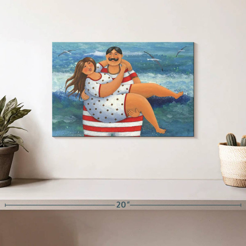 Couples serrés, H 8 po x l 12 po