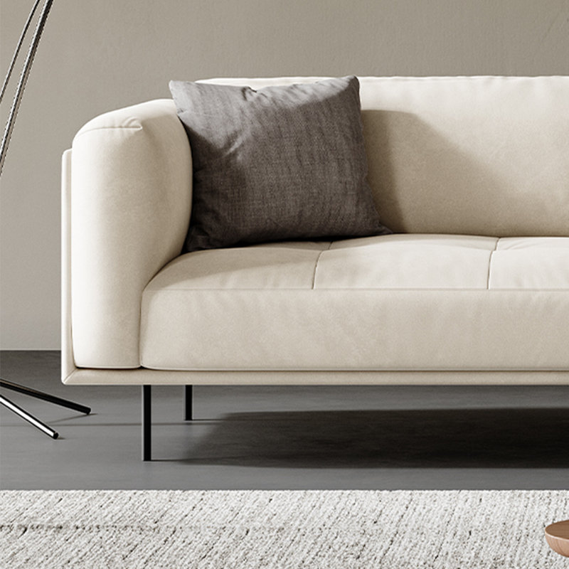 Modern simple wabi-Sabi wind small family sofa, 3, 33.46" H x 86.61" W x 36.61" D