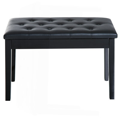 Criss Faux Leather Upholstered Storage Bench
