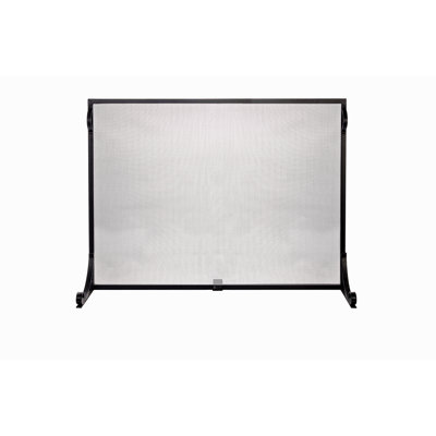 Single panel screen in black or matte gold finish