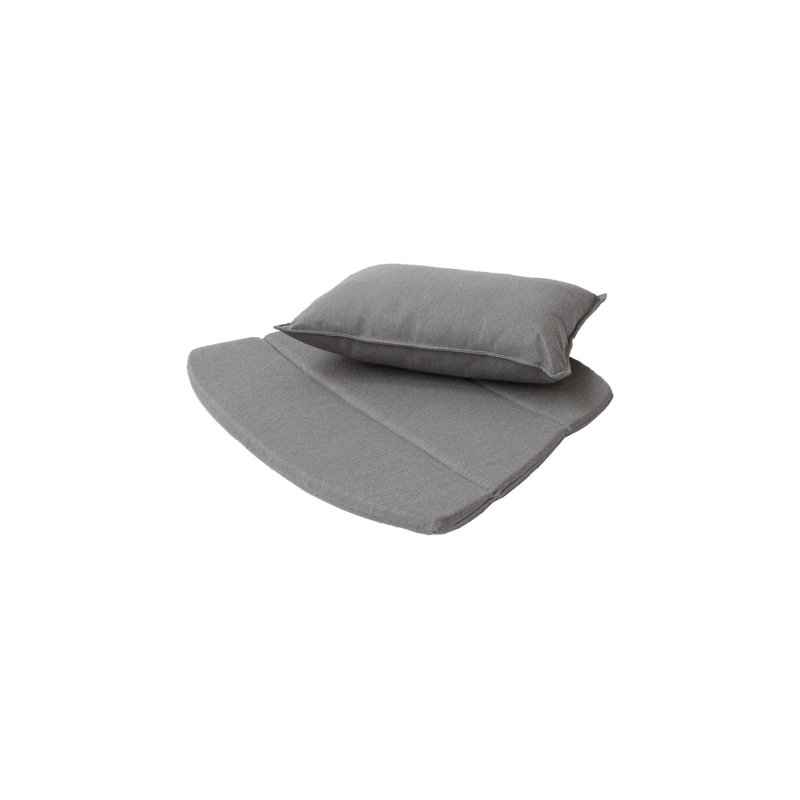 Breeze Patio Chair with Cushions, Black, Taupe