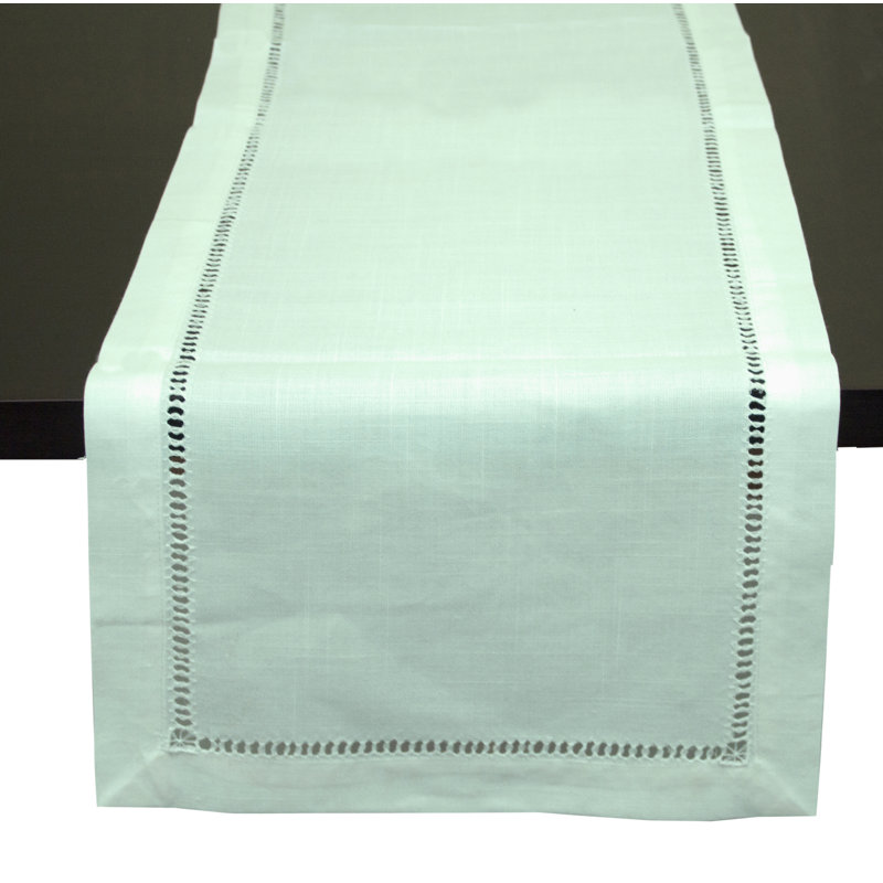 Chemin de table rectangulaire en polyester Ameesha, 54 po x 14 po