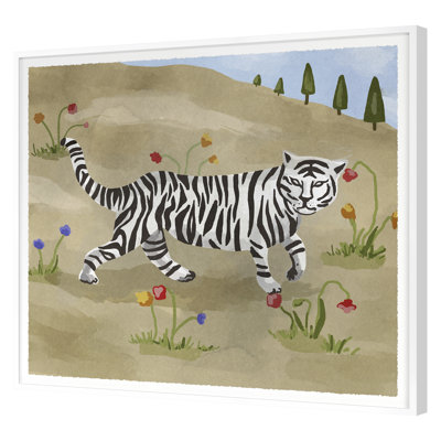 " White Tiger On Umber 2 " by Gibson, Dana