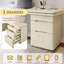 Bureau de direction rotatif à 360 ° en bois avec bureau à 90 po et 3 tiroirs pour le salon-1508006288