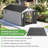 Patio Plastic Portable Outdoor Storage Shed with Deck-127386044