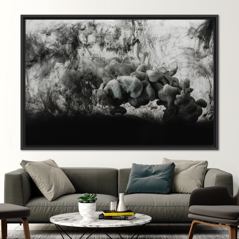 Print on Canvas, 60 cm H x 90 cm W, Black Floater Framed