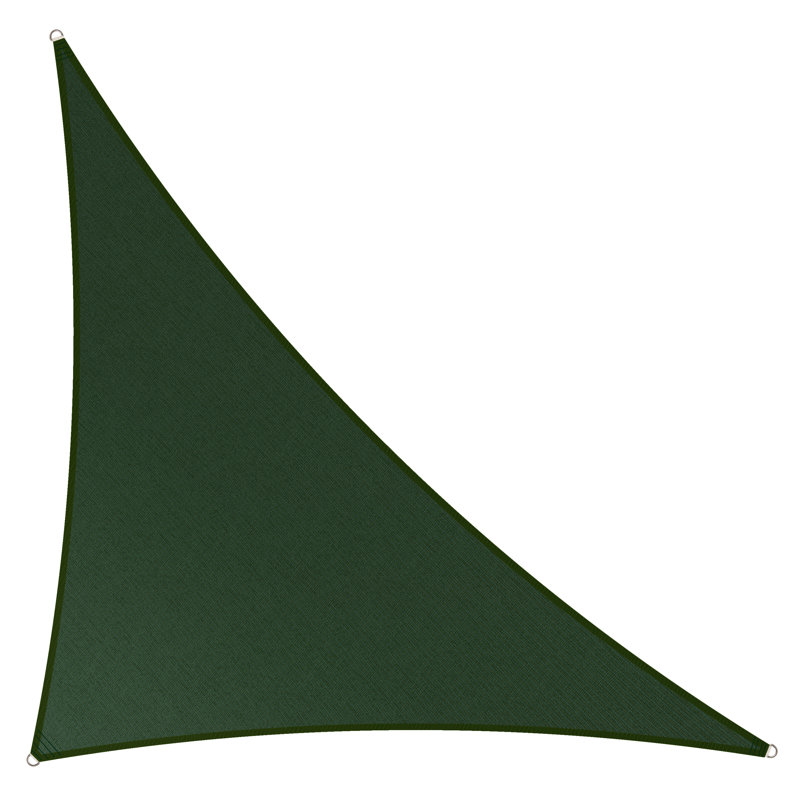 Toile d'ombrage triangulaire Royal Shade, 11 pi x 11 pi x 15,6 pi, Vert